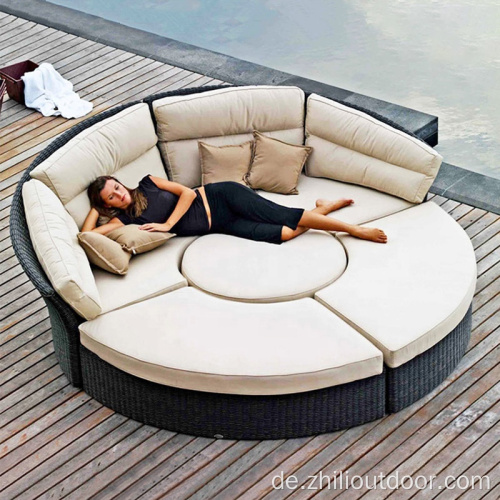 Großhandel Terrasse Daybed Rattan Pool Day Bett Sofa